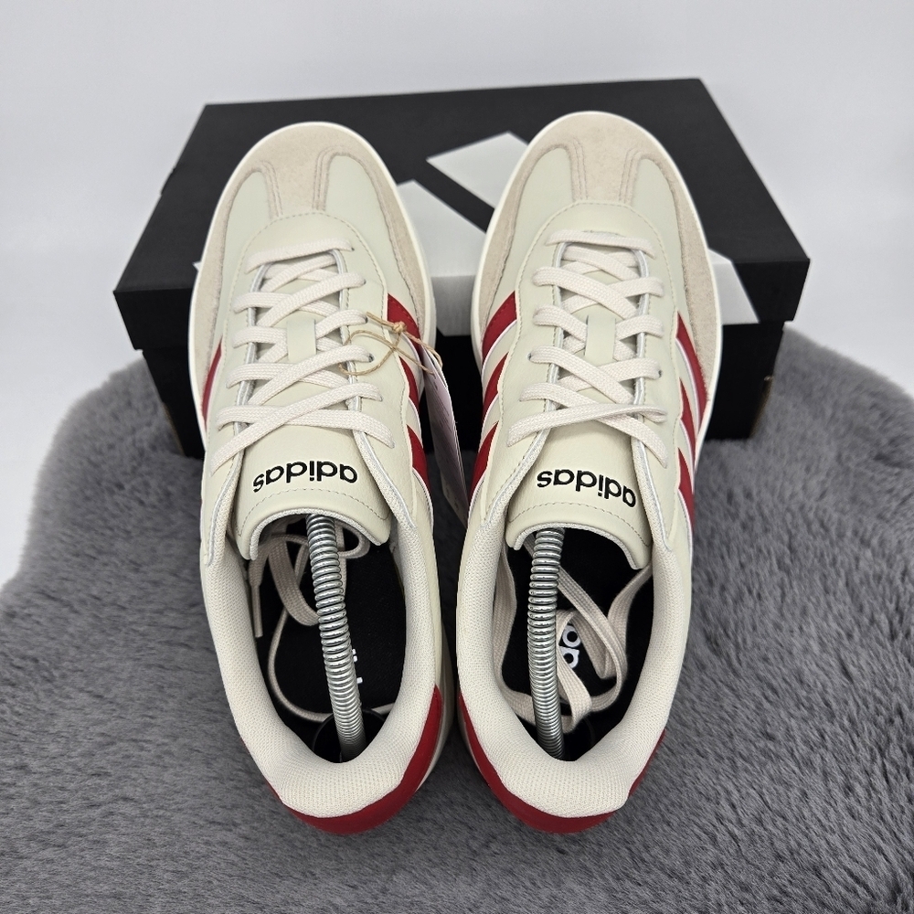 New Adidas Barreda Better Scarlet Wonder Beige JR1319 Men's Shoes Size 11 - Picture 5 of 8
